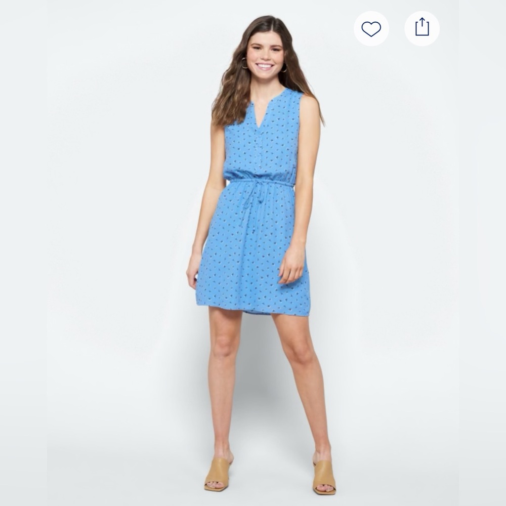 41 Hawthorn Sky Blue Patterned Dress
